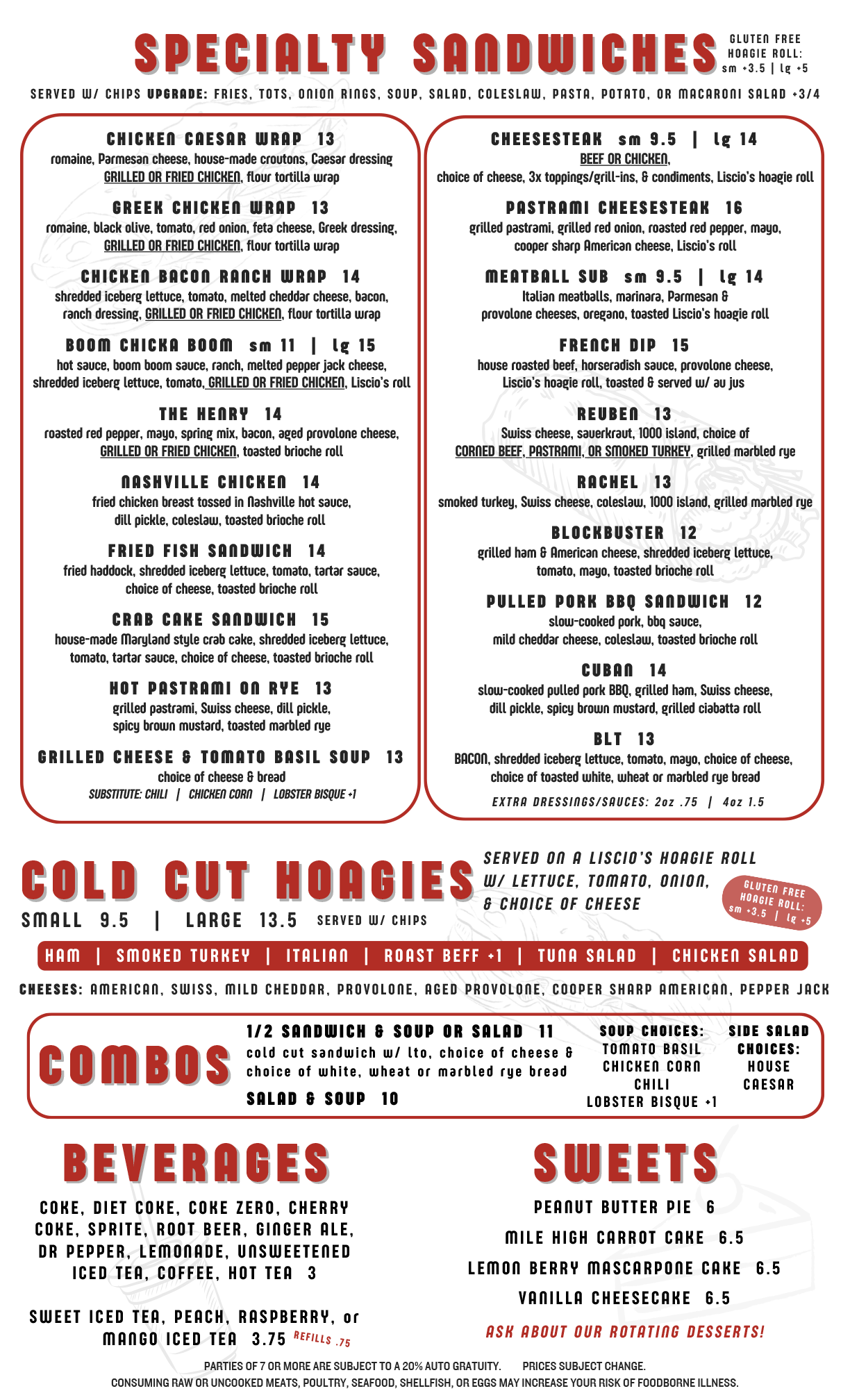 SS Deli Menu Page 2